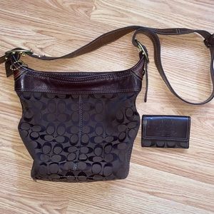 Coach leatherware purse and matching wallet